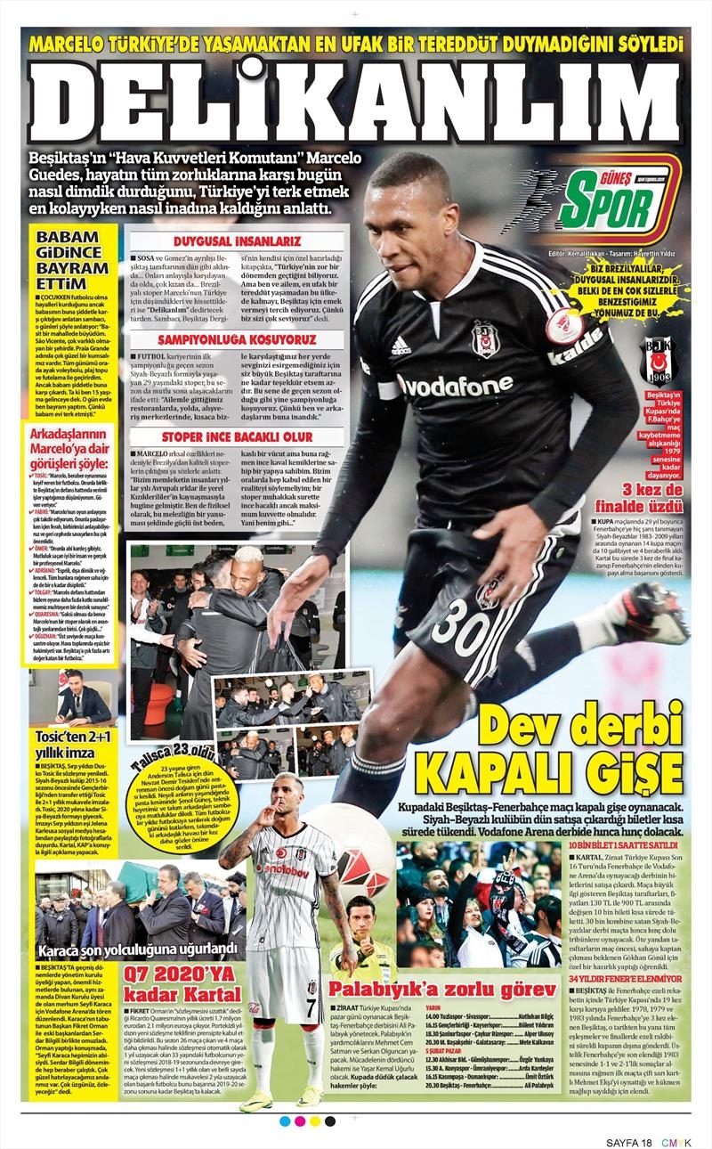 03 Şubat 2017 | İşte gazetelerin Beşiktaş manşetleri - Görsel 3