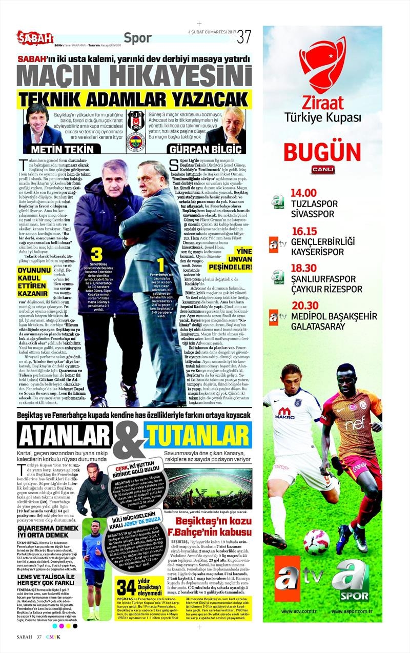 04 Şubat 2017 | İşte gazetelerin Beşiktaş manşetleri - Görsel 8