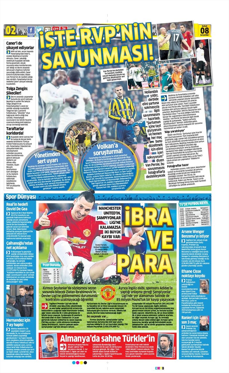 08 Şubat 2017 | İşte gazetelerin Beşiktaş manşetleri - Görsel 2