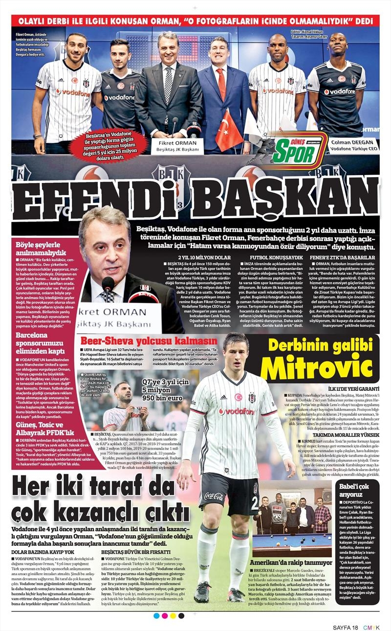 08 Şubat 2017 | İşte gazetelerin Beşiktaş manşetleri - Görsel 4