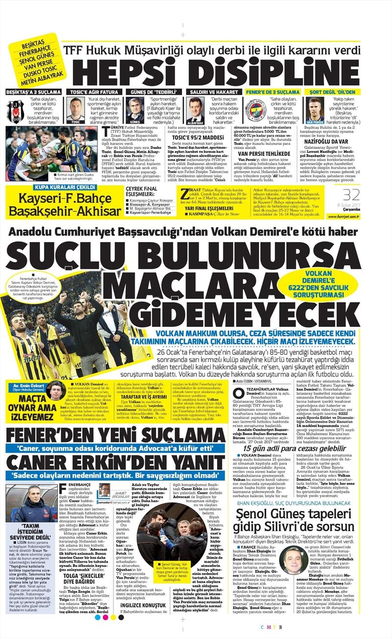 08 Şubat 2017 | İşte gazetelerin Beşiktaş manşetleri - Görsel 6