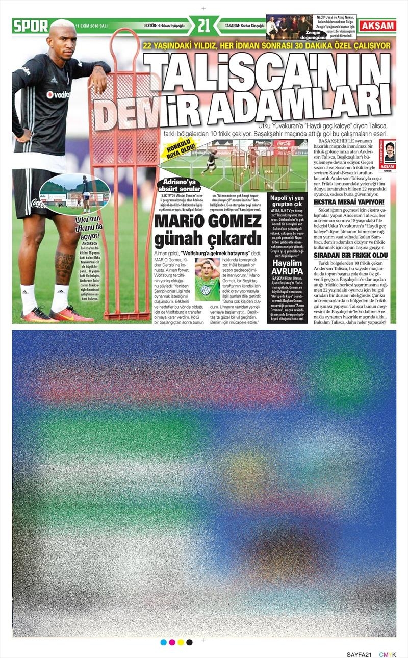 11 Ekim 2016 | Gazetelerin Beşiktaş manşetleri - Görsel 6