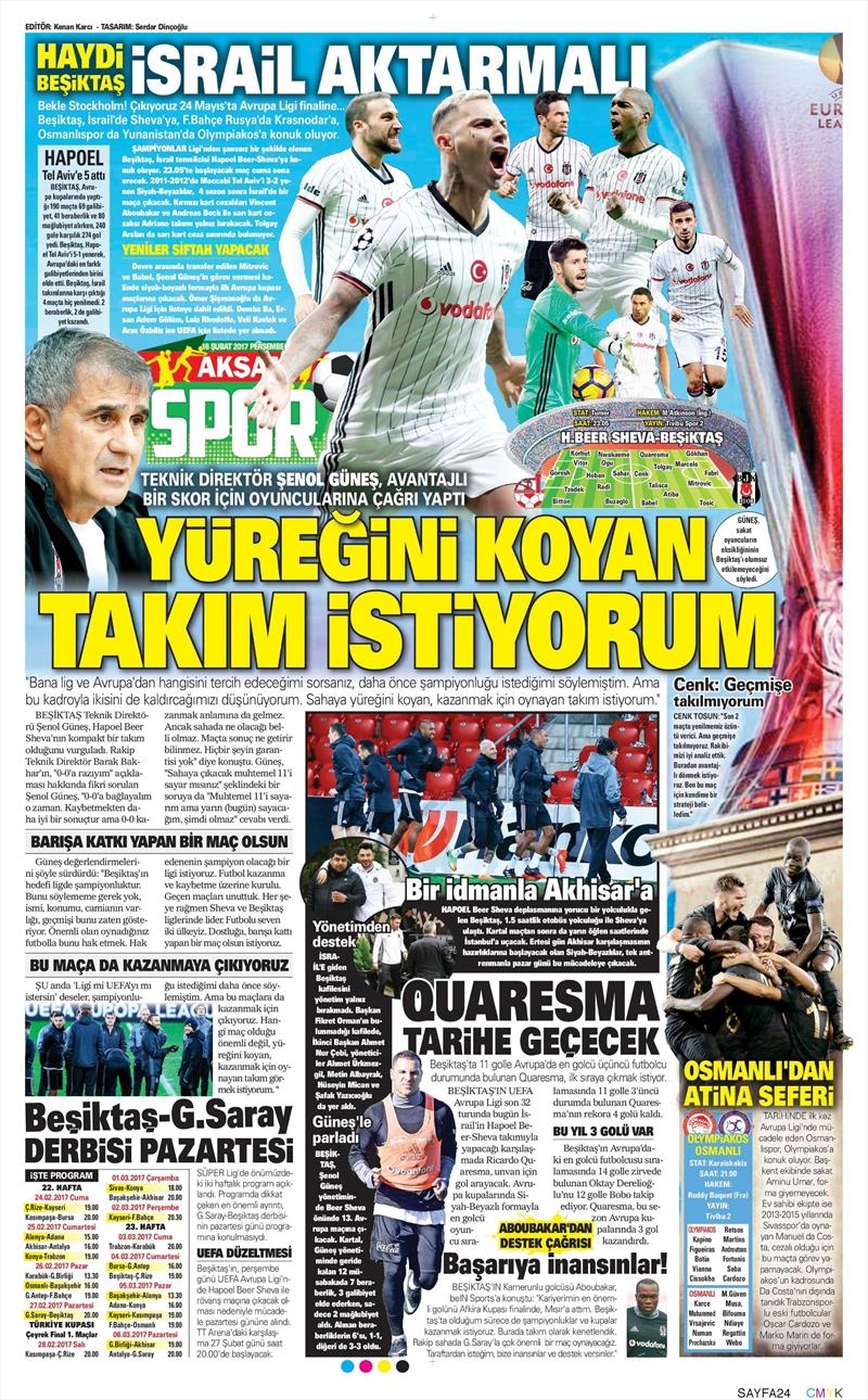 16 Şubat 2017 | İşte gazetelerin Beşiktaş manşetleri - Görsel 7