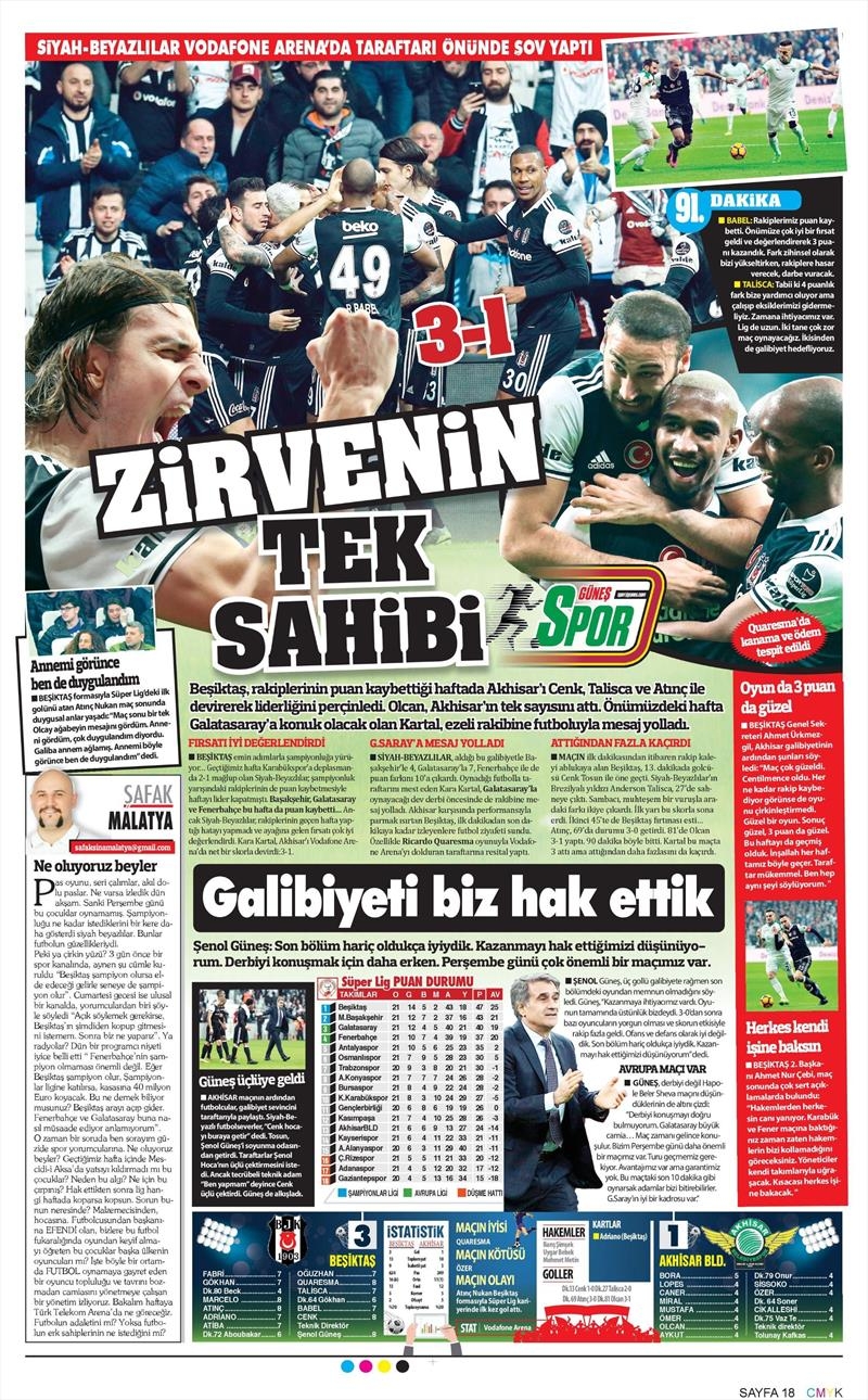 20 Şubat 2017 | İşte gazetelerin Beşiktaş manşetleri - Görsel 11