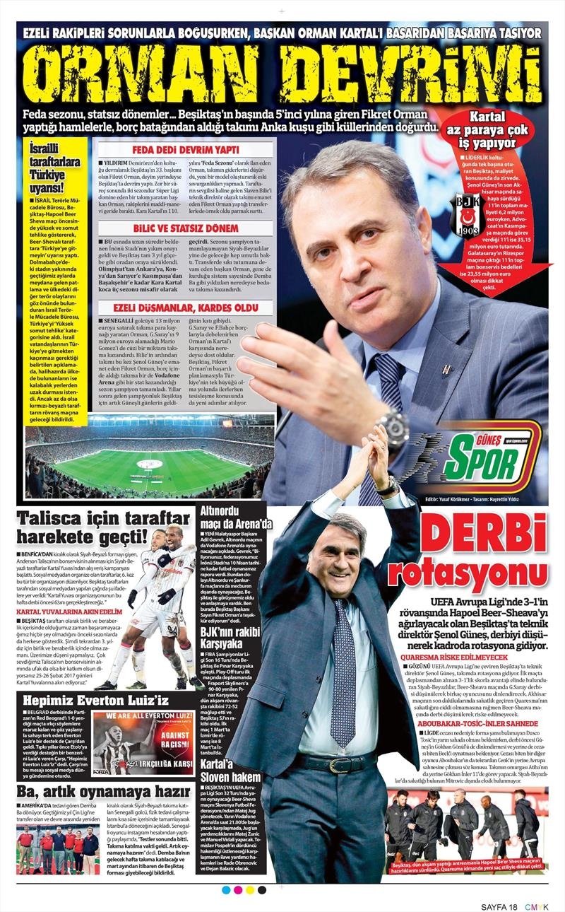22 Şubat 2017 | İşte gazetelerin Beşiktaş manşetleri - Görsel 10