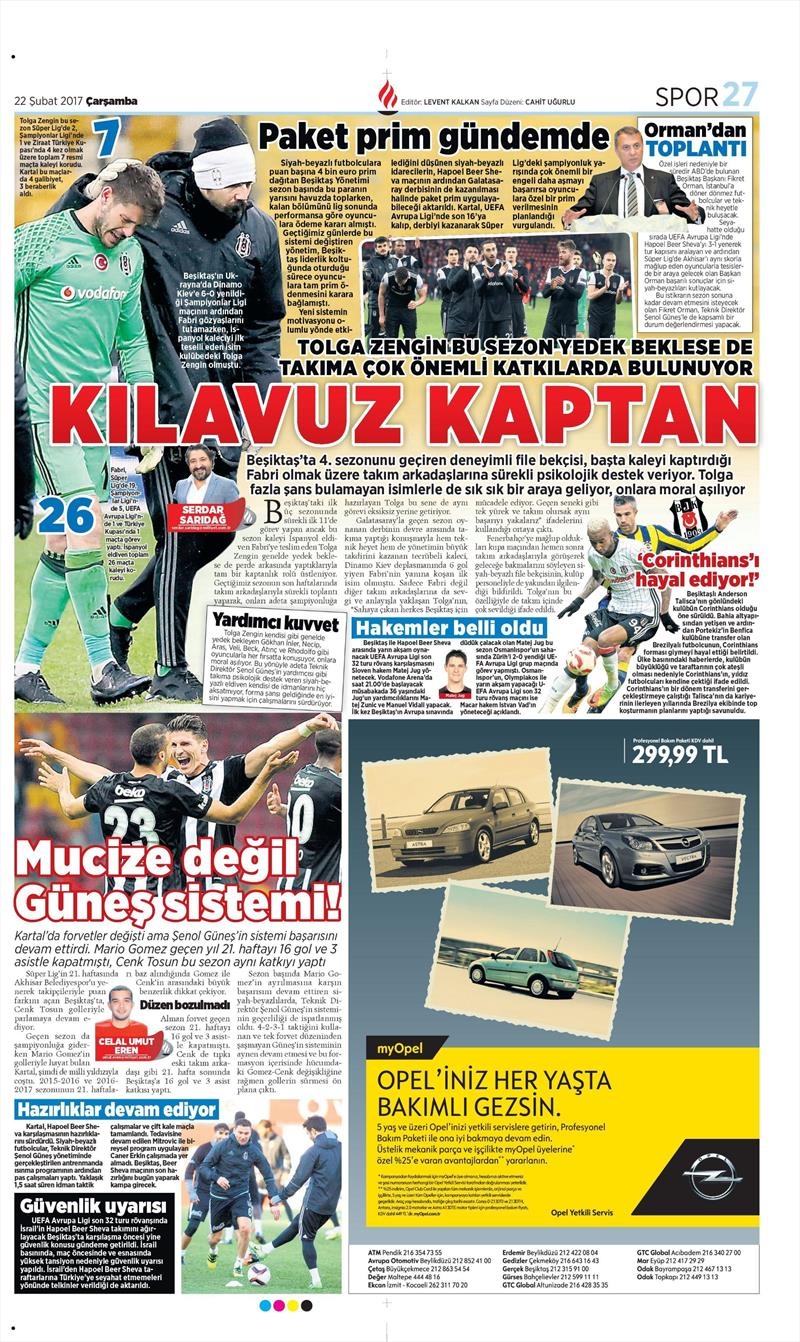 22 Şubat 2017 | İşte gazetelerin Beşiktaş manşetleri - Görsel 4