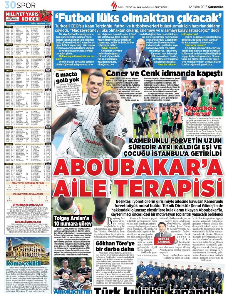 12 Ekim 2016 | Gazetelerin Beşiktaş manşetleri - Görsel 11