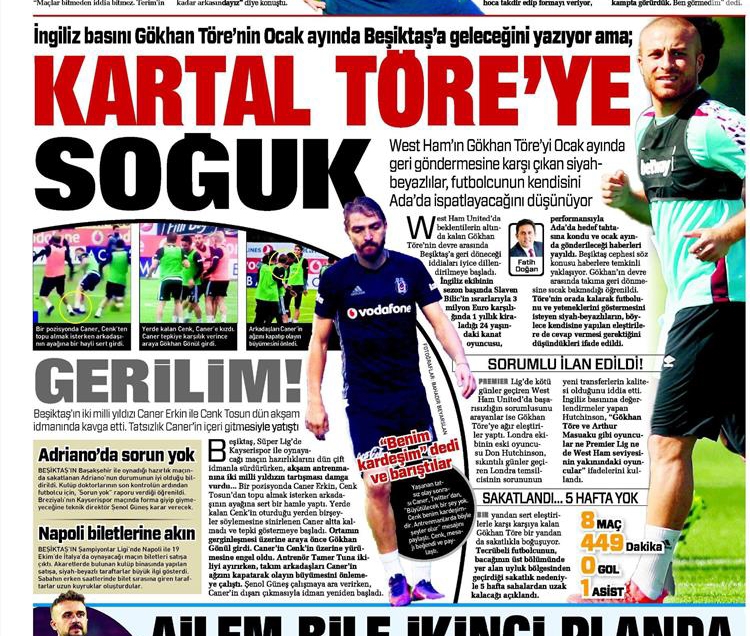 12 Ekim 2016 | Gazetelerin Beşiktaş manşetleri - Görsel 4