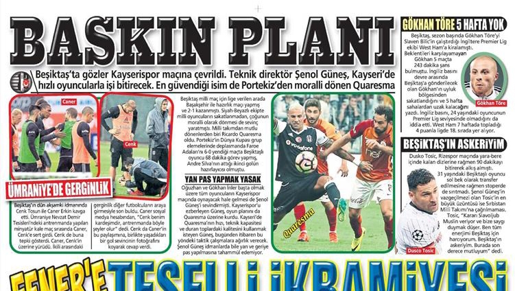 12 Ekim 2016 | Gazetelerin Beşiktaş manşetleri - Görsel 5
