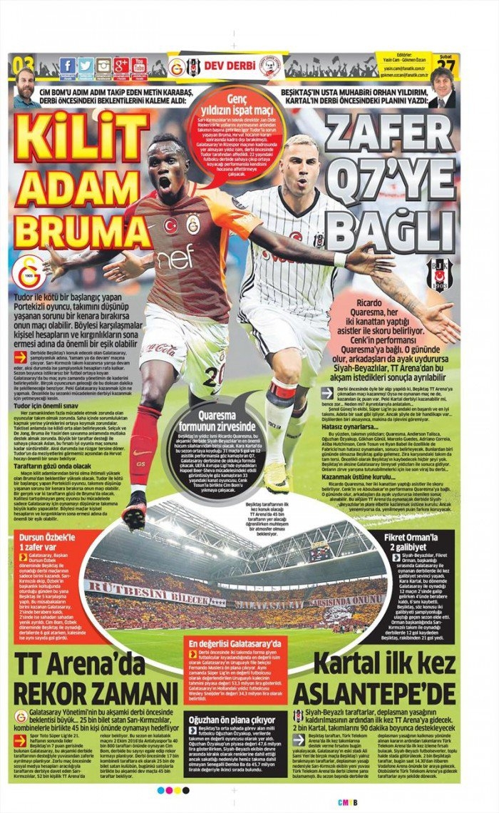 27 Şubat 2017 | İşte gazetelerin Beşiktaş manşetleri - Görsel 21