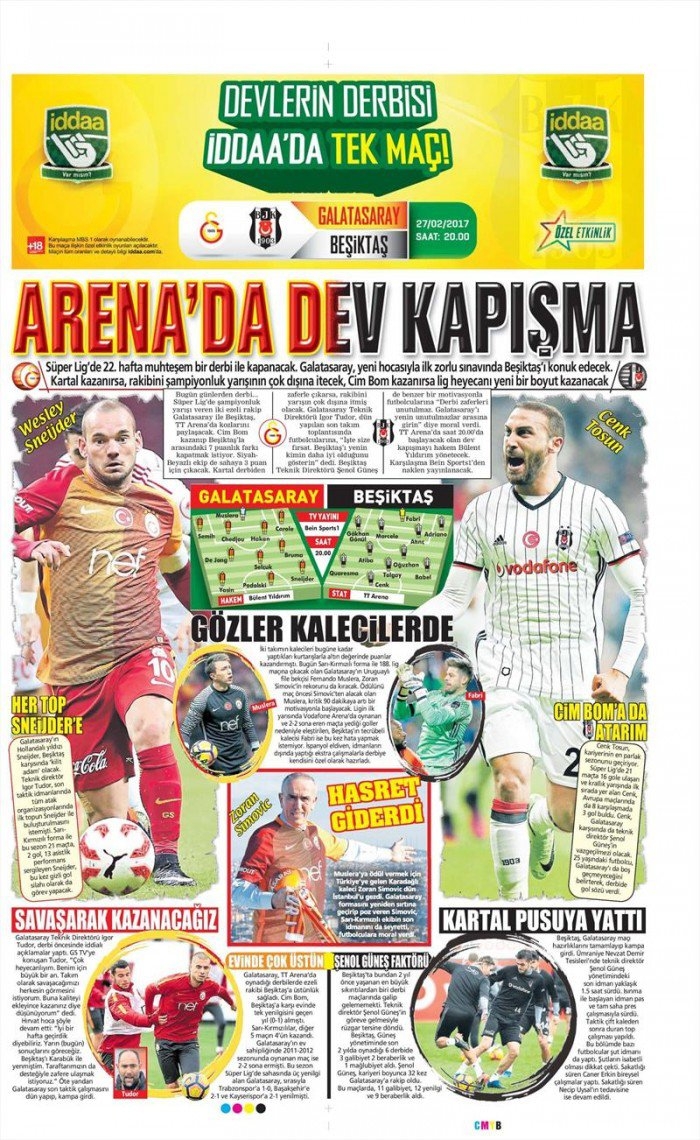 27 Şubat 2017 | İşte gazetelerin Beşiktaş manşetleri - Görsel 9