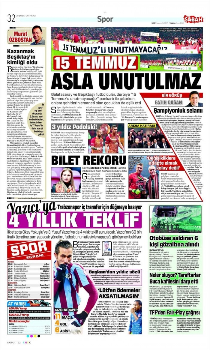 28 Şubat 2017 | İşte gazetelerin Beşiktaş manşetleri - Görsel 20