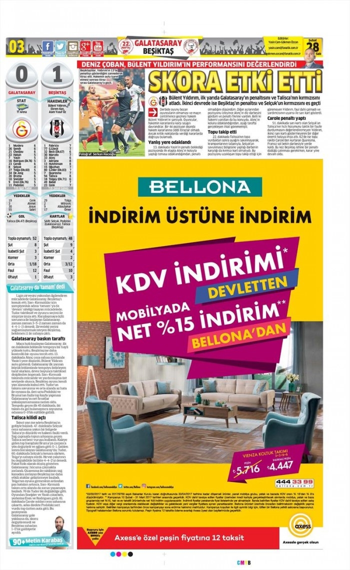 28 Şubat 2017 | İşte gazetelerin Beşiktaş manşetleri - Görsel 31