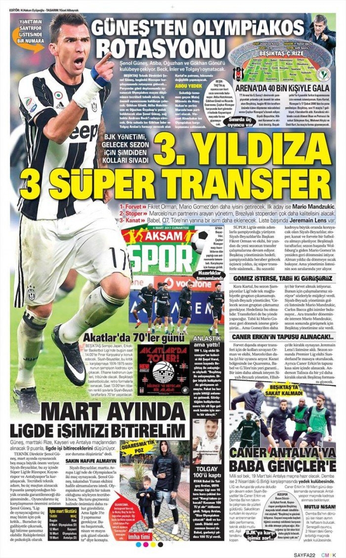 4 Mart 2017 | İşte gazetelerin Beşiktaş manşetleri - Görsel 4