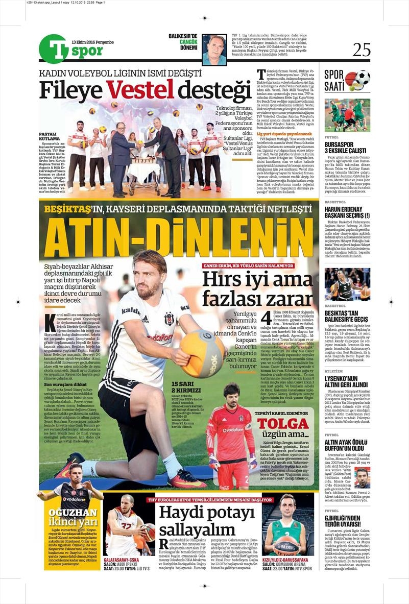 13 Ekim 2016 | Gazetelerin Beşiktaş manşetleri - Görsel 3