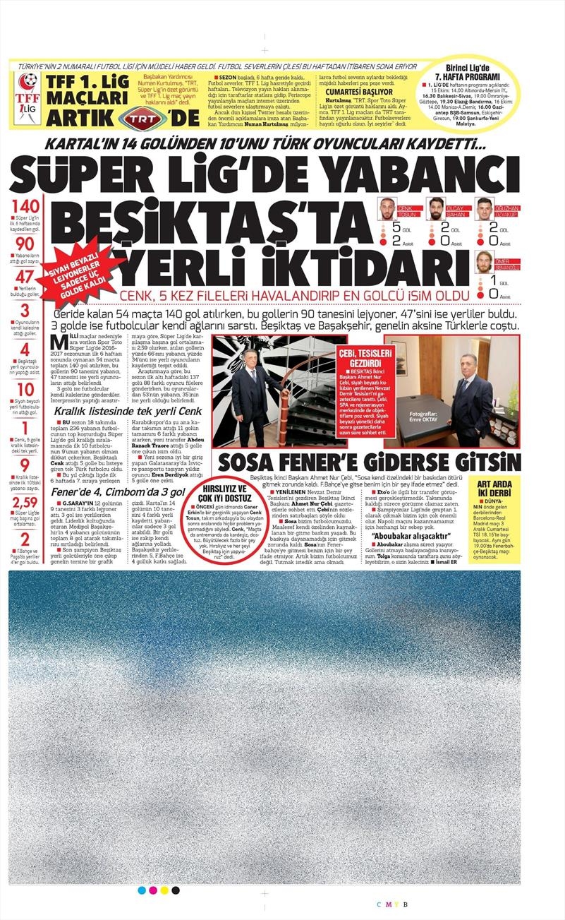 13 Ekim 2016 | Gazetelerin Beşiktaş manşetleri - Görsel 8