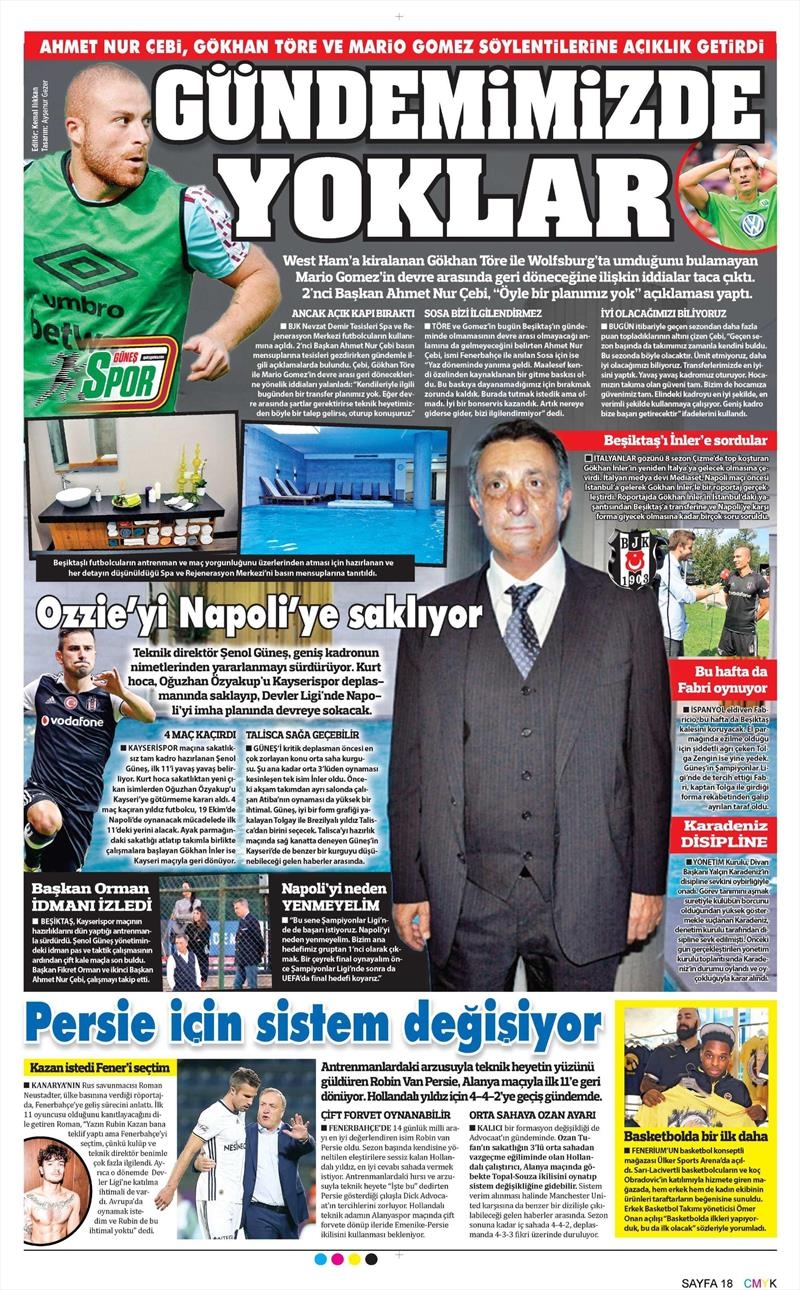 13 Ekim 2016 | Gazetelerin Beşiktaş manşetleri - Görsel 9