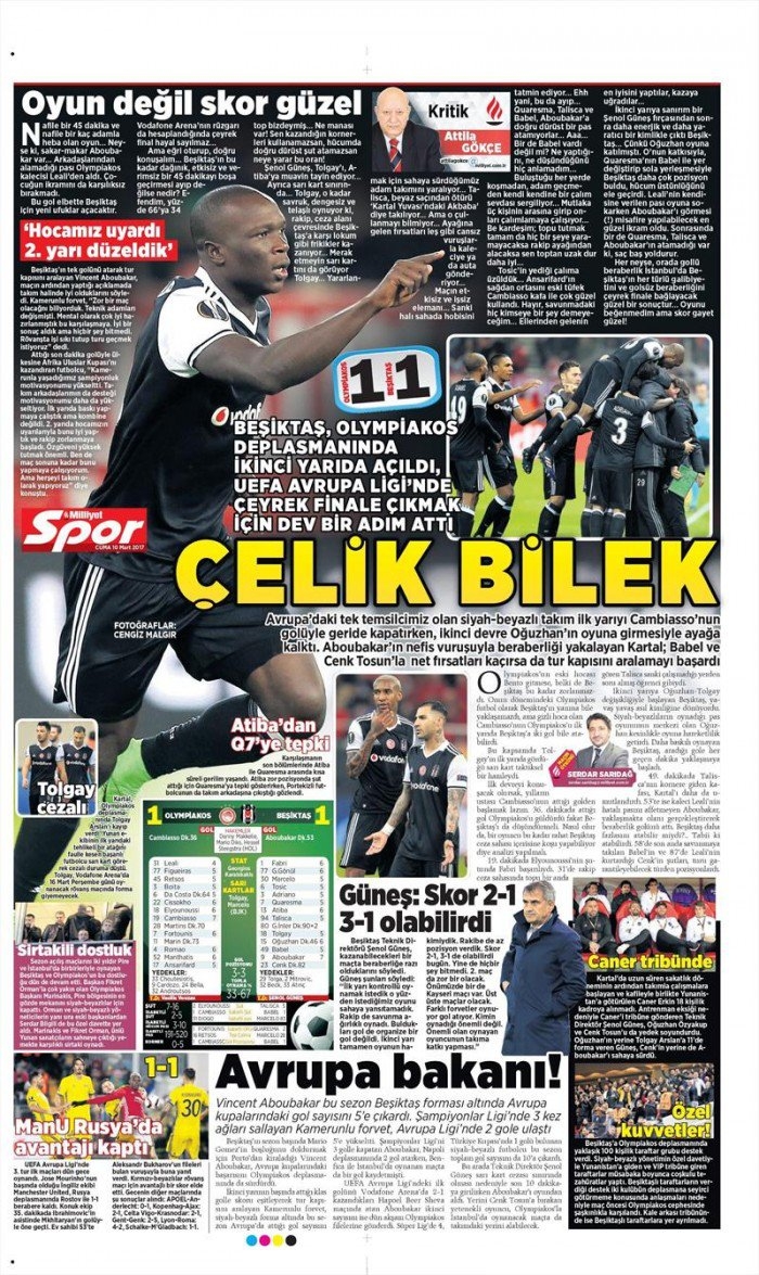 10 Mart 2017 | İşte gazetelerin Beşiktaş manşetleri - Görsel 13