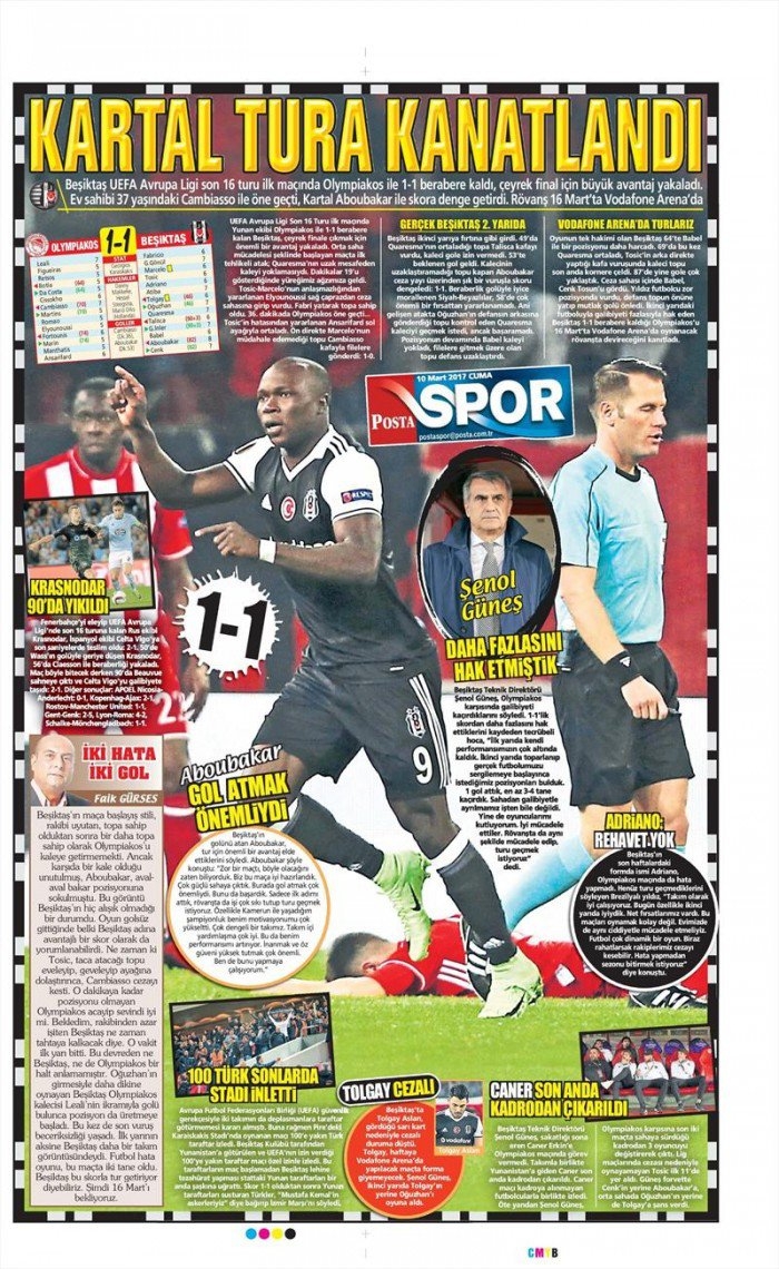 10 Mart 2017 | İşte gazetelerin Beşiktaş manşetleri - Görsel 14