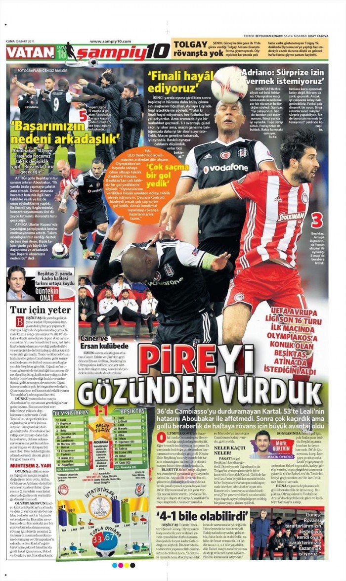 10 Mart 2017 | İşte gazetelerin Beşiktaş manşetleri - Görsel 17