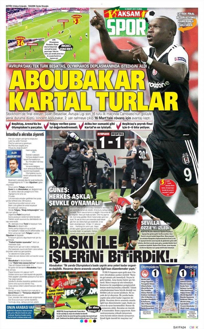 10 Mart 2017 | İşte gazetelerin Beşiktaş manşetleri - Görsel 18