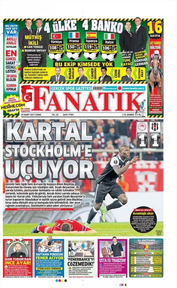 10 Mart 2017 | İşte gazetelerin Beşiktaş manşetleri - Görsel 2