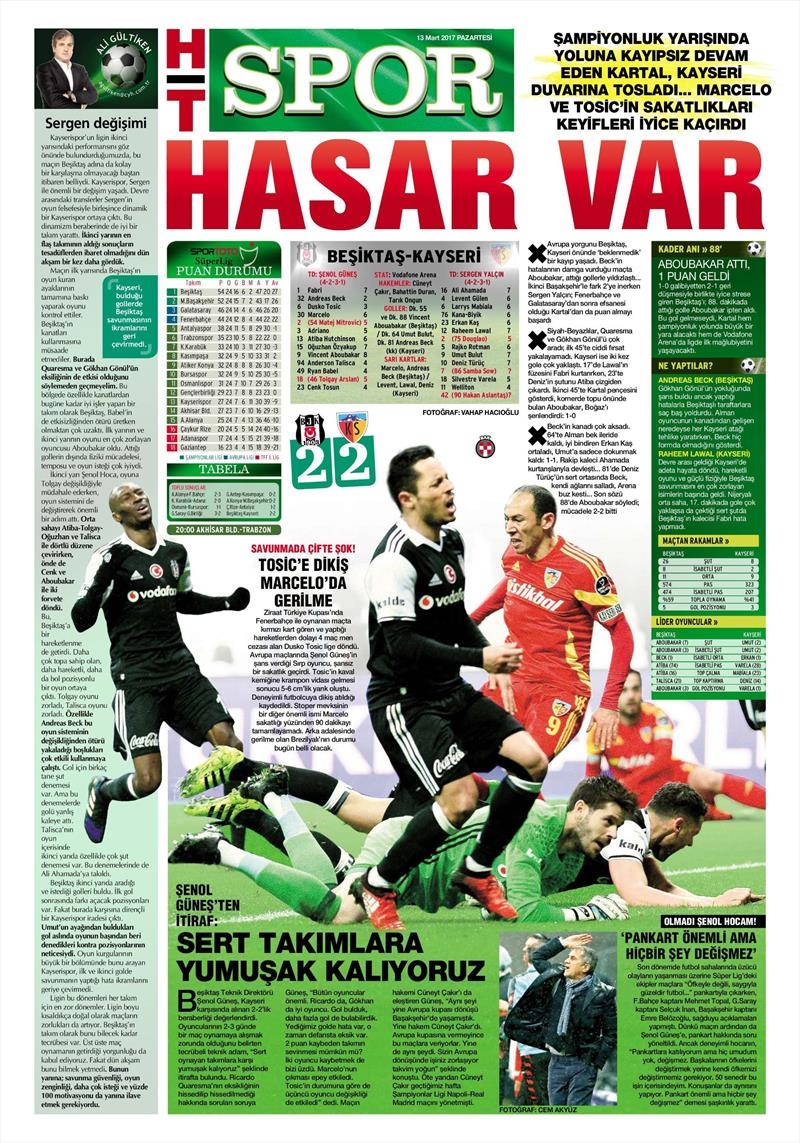 13 Mart 2017 | İşte gazetelerin Beşiktaş manşetleri - Görsel 12