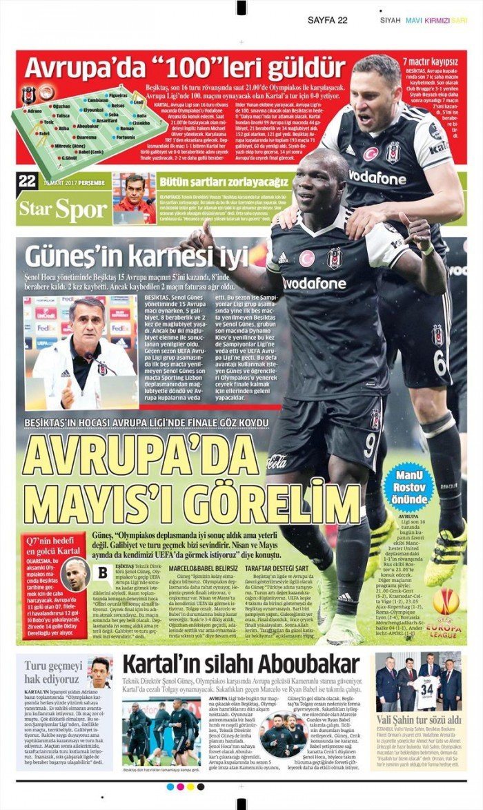 16 Mart 2017 | İşte gazetelerin Beşiktaş manşetleri - Görsel 12
