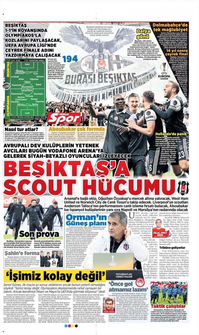 16 Mart 2017 | İşte gazetelerin Beşiktaş manşetleri - Görsel 8