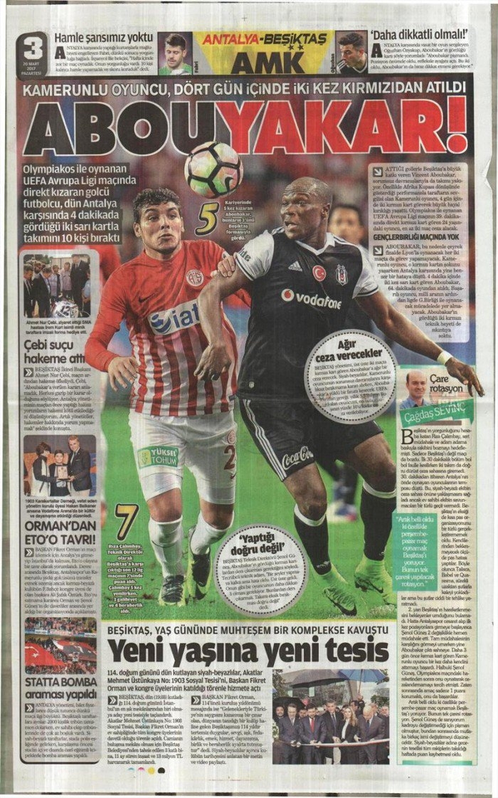 20 Mart 2017 | İşte gazetelerin Beşiktaş manşetleri - Görsel 5