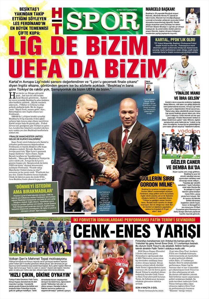 22 Mart 2017 | İşte gazetelerin Beşiktaş manşetleri - Görsel 8