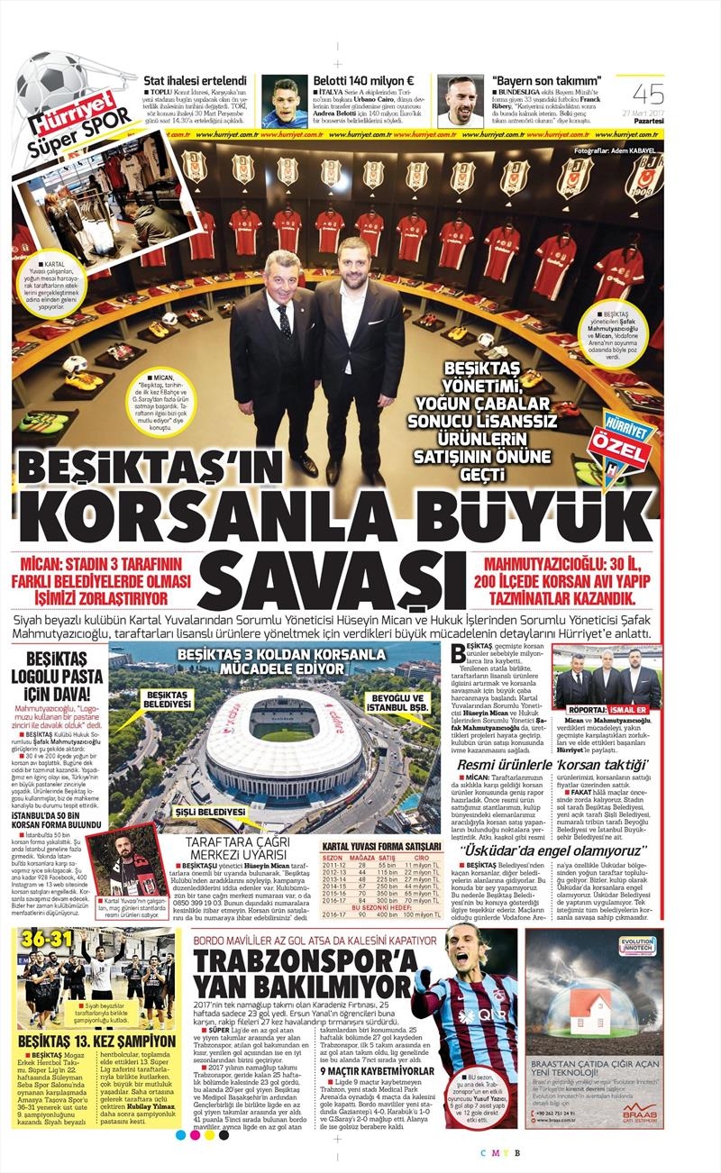 27 Mart 2017 | İşte gazetelerin Beşiktaş manşetleri - Görsel 6
