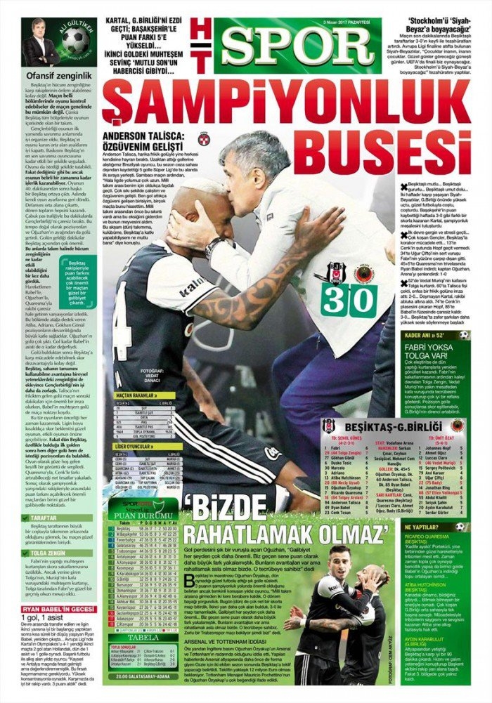 3 Nisan 2017 | İşte gazetelerin Beşiktaş manşetleri - Görsel 5