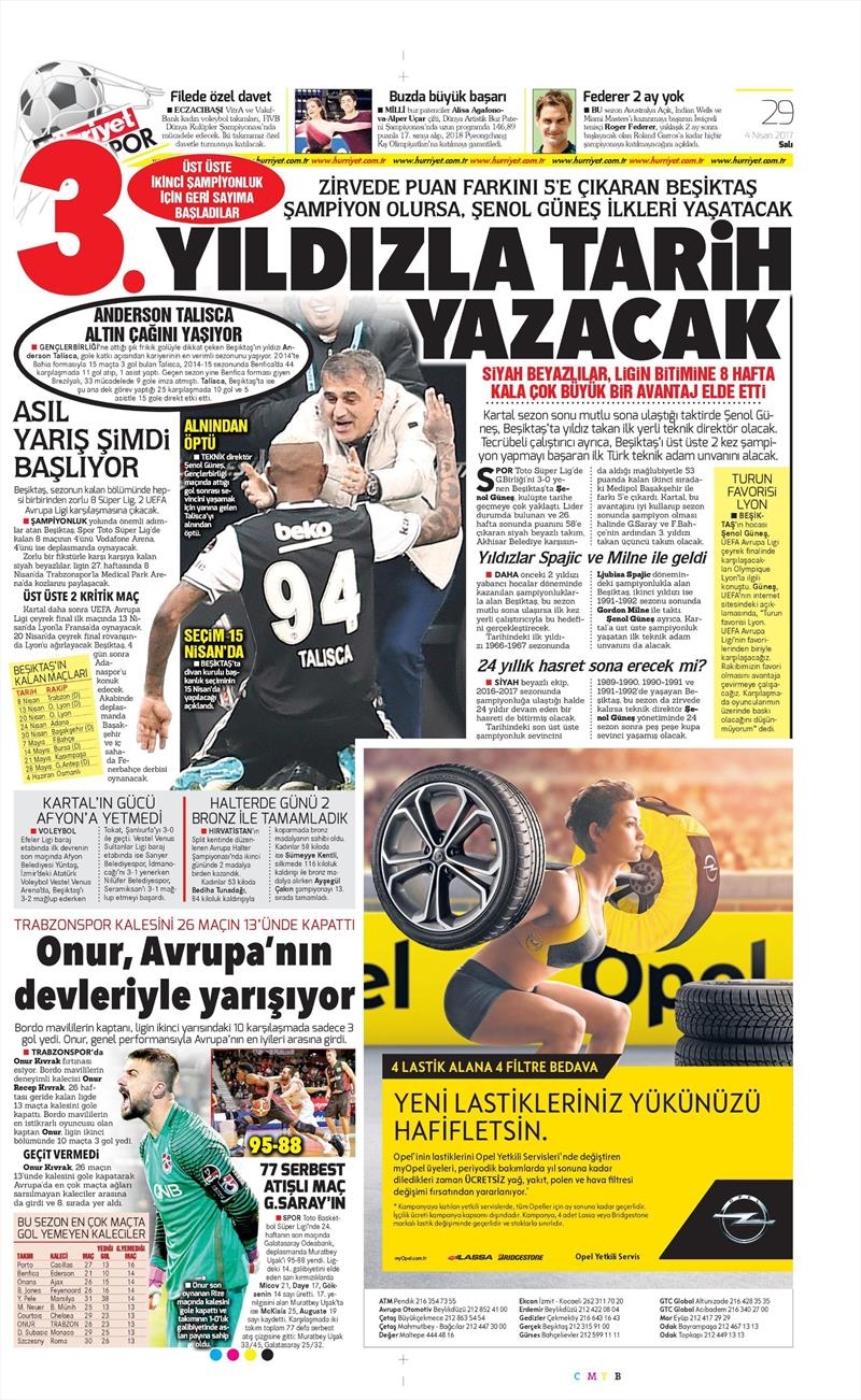 4 Nisan 2017 | İşte gazetelerin Beşiktaş manşetleri - Görsel 4