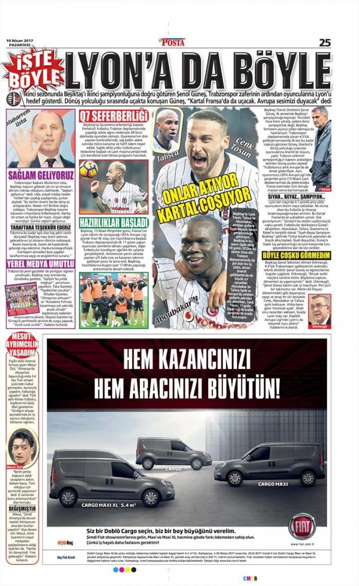 10 Nisan 2017 | İşte gazetelerin Beşiktaş manşetleri - Görsel 10
