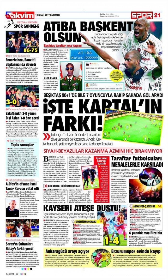 10 Nisan 2017 | İşte gazetelerin Beşiktaş manşetleri - Görsel 12