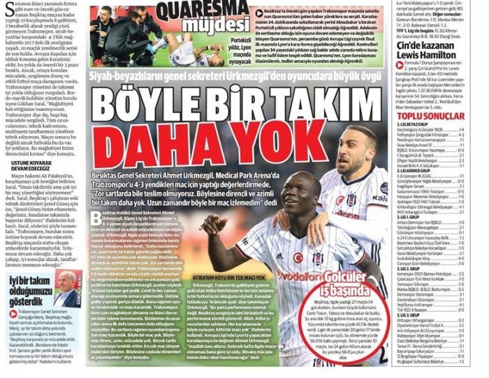 10 Nisan 2017 | İşte gazetelerin Beşiktaş manşetleri - Görsel 15