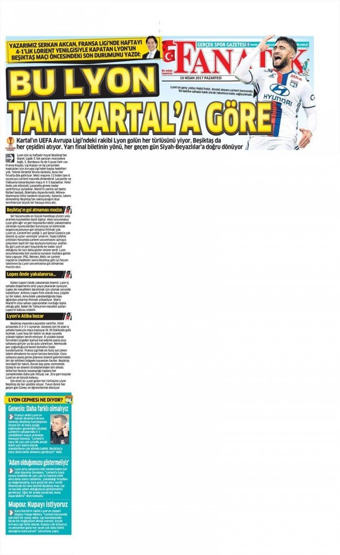 10 Nisan 2017 | İşte gazetelerin Beşiktaş manşetleri - Görsel 3