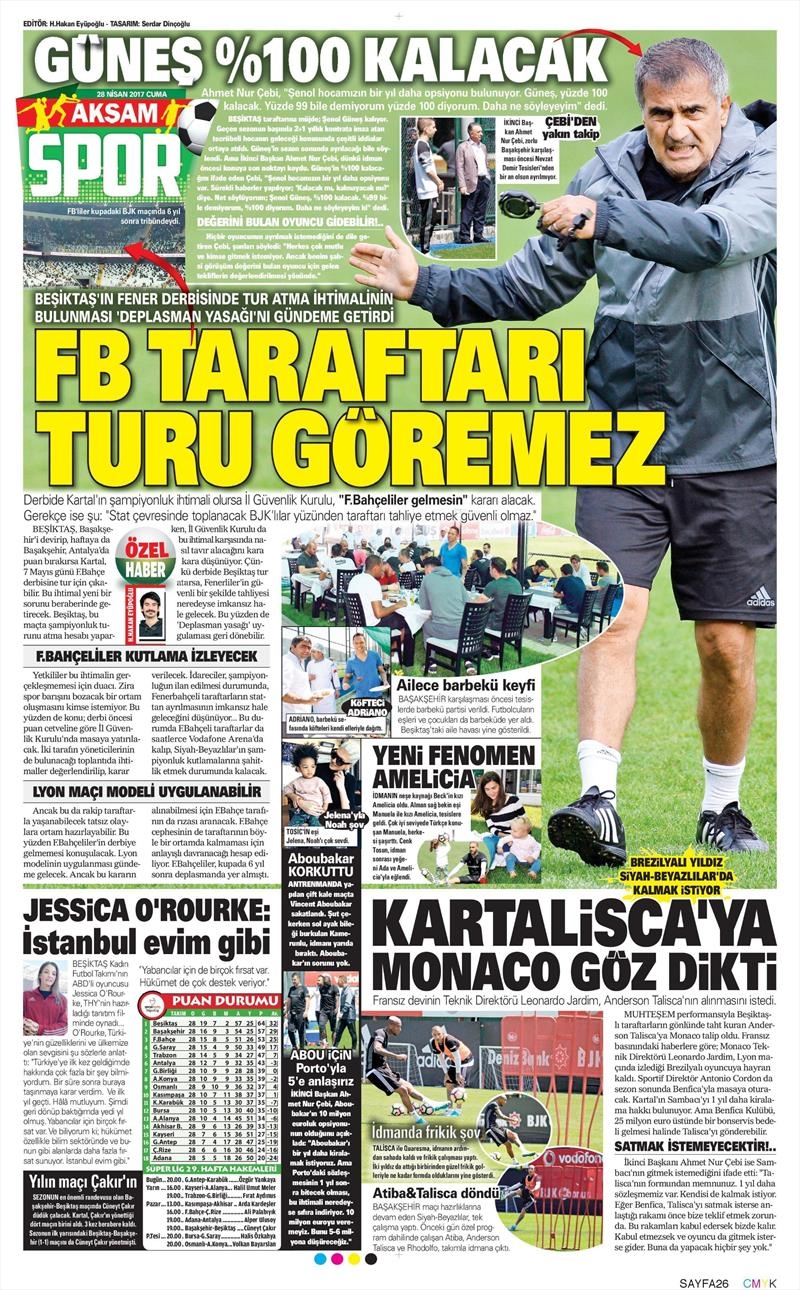 28 Nisan 2017 | İşte gazetelerin Beşiktaş manşetleri - Görsel 7