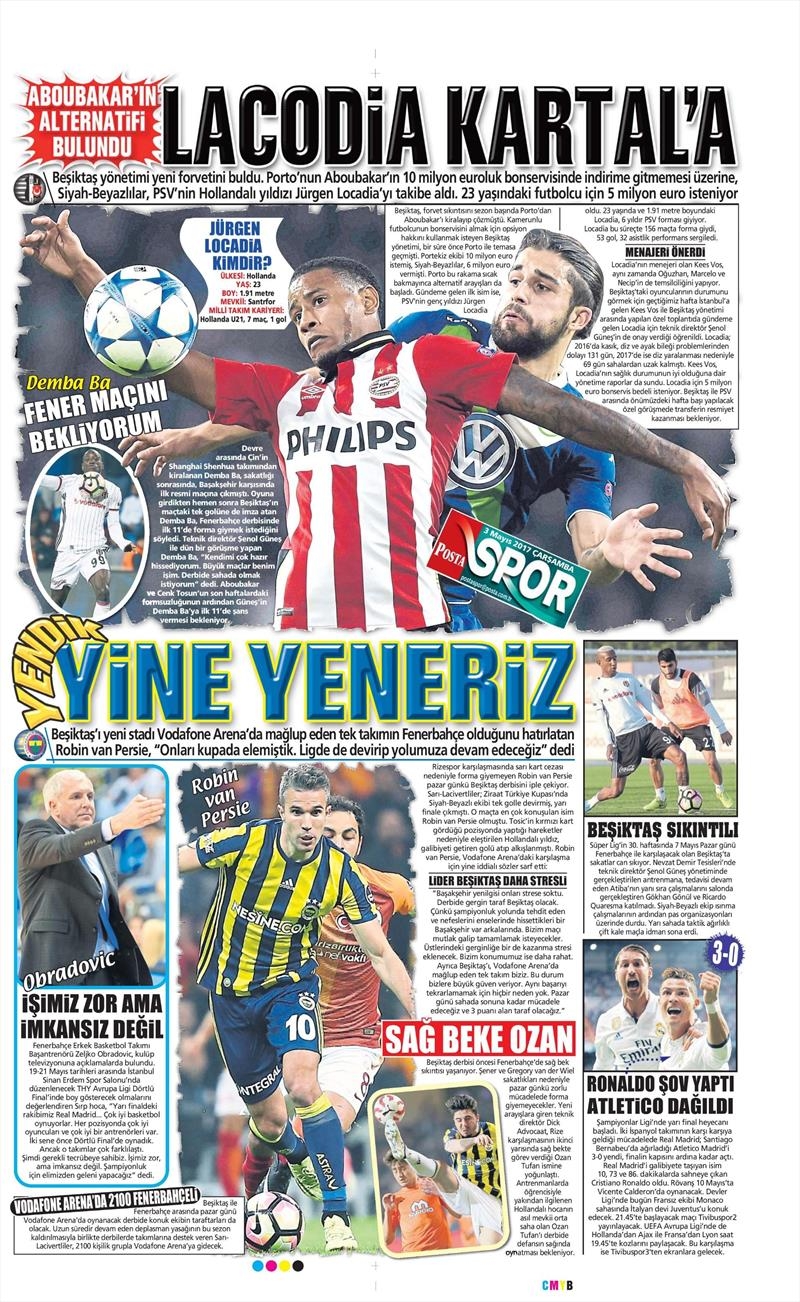 3 Mayıs 2017 | İşte gazetelerin Beşiktaş manşetleri - Görsel 10