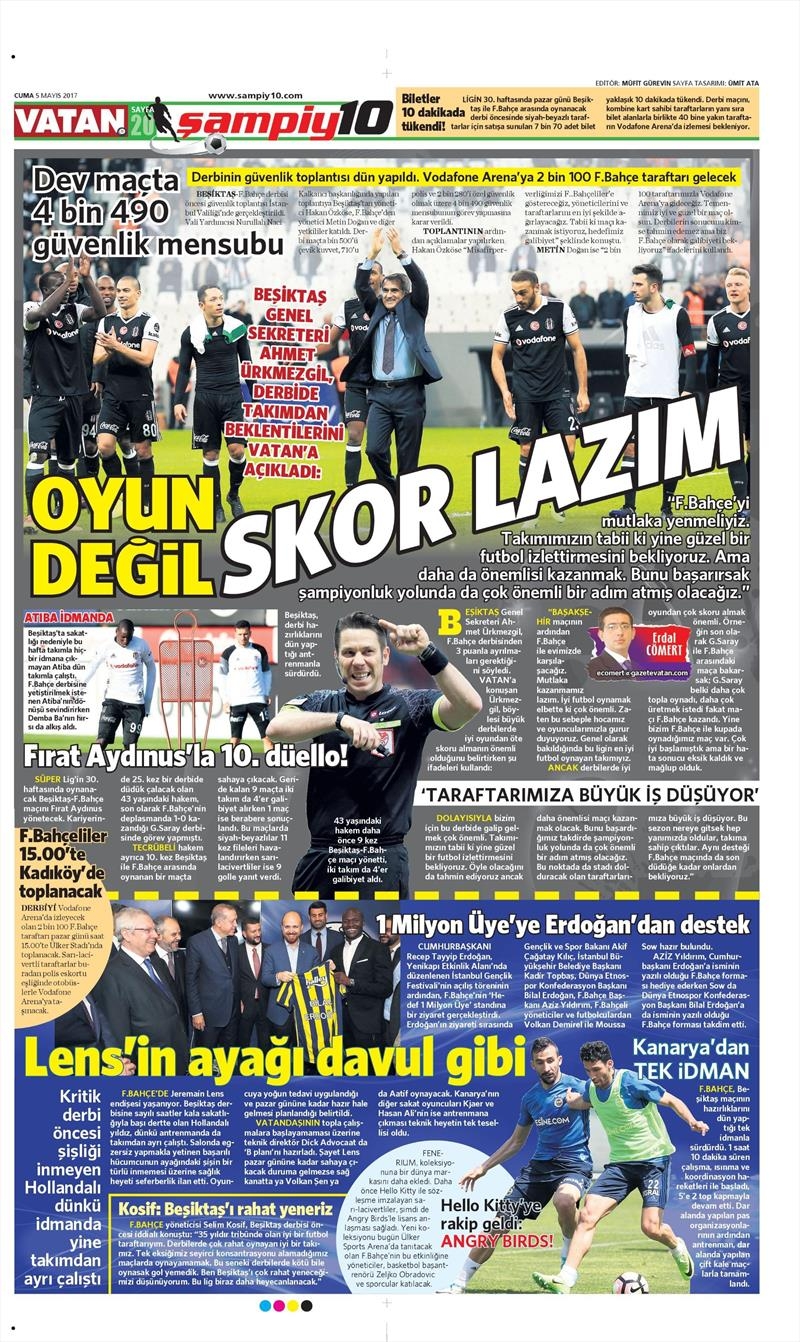 5 Mayıs 2017 | İşte gazetelerin Beşiktaş manşetleri - Görsel 12