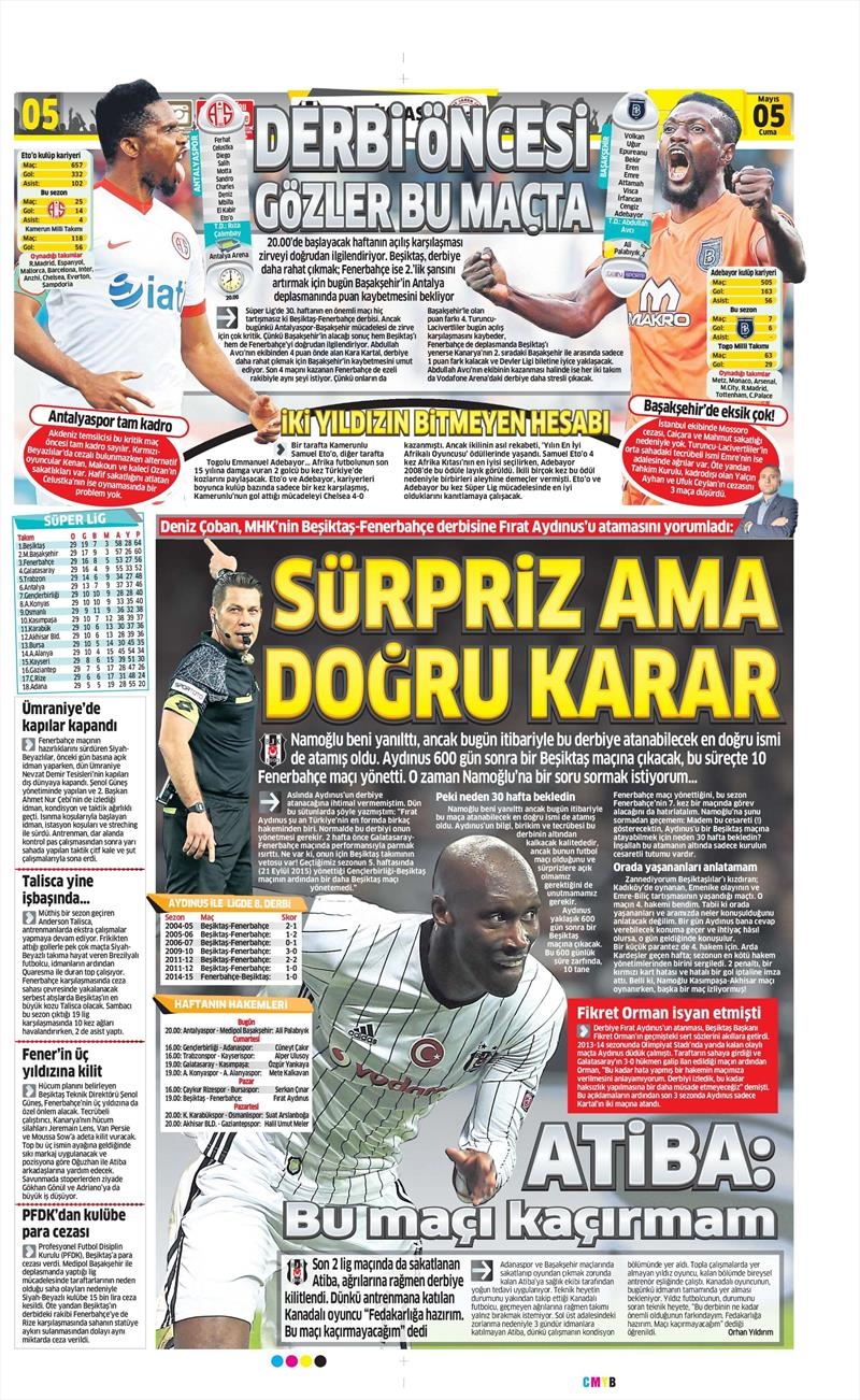 5 Mayıs 2017 | İşte gazetelerin Beşiktaş manşetleri - Görsel 2