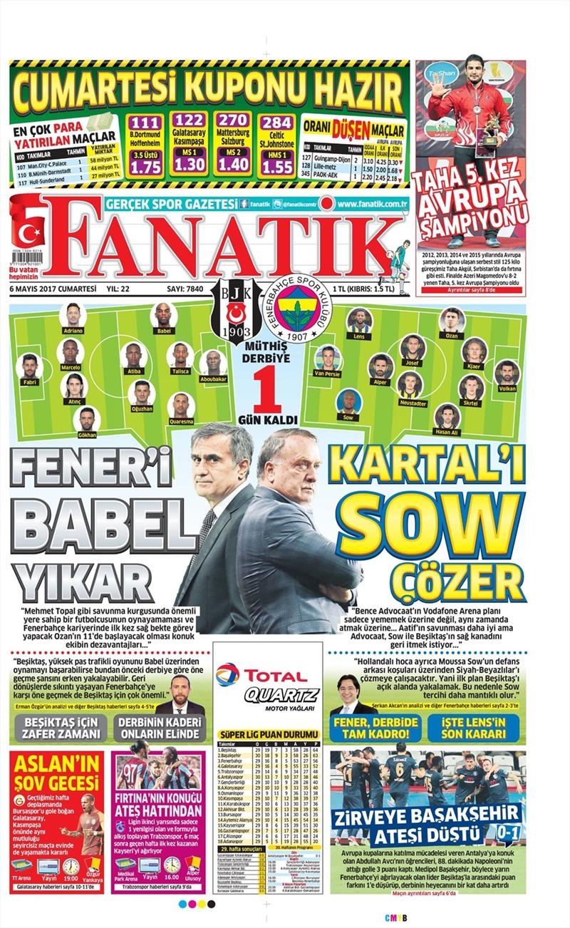 6 Mayıs 2017 | İşte gazetelerin Beşiktaş manşetleri - Görsel 3