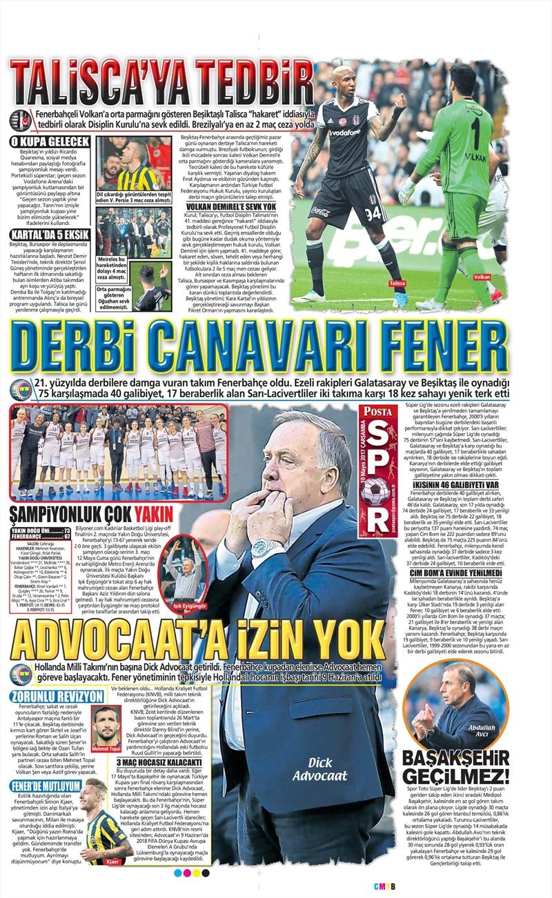 10 Mayıs 2017 | İşte gazetelerin Beşiktaş manşetleri - Görsel 6
