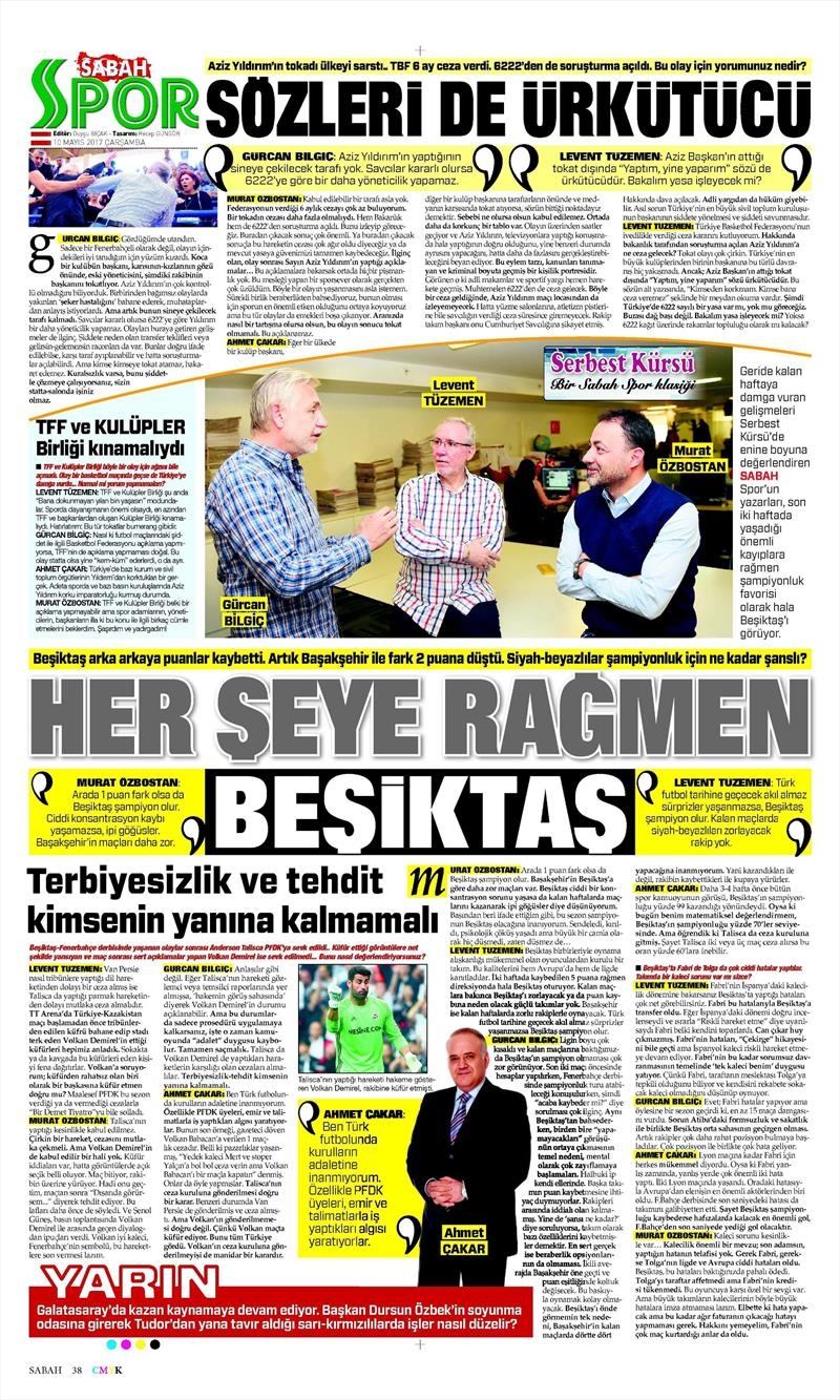 10 Mayıs 2017 | İşte gazetelerin Beşiktaş manşetleri - Görsel 7