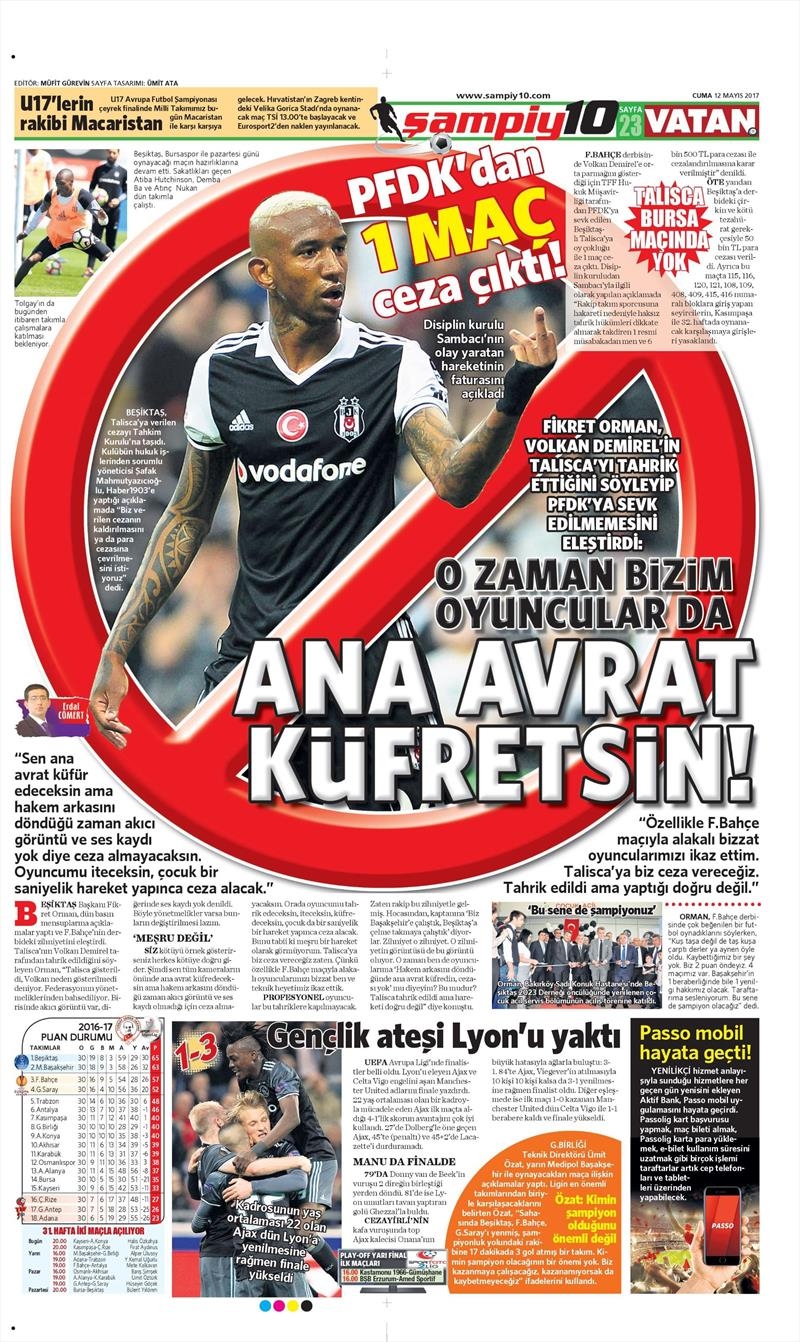 12 Mayıs 2017 | İşte gazetelerin Beşiktaş manşetleri - Görsel 3