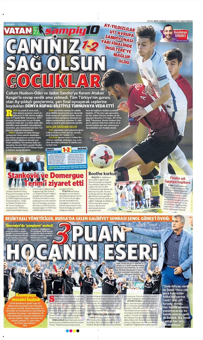 17 Mayıs 2017 | İşte gazetelerin Beşiktaş manşetleri - Görsel 8