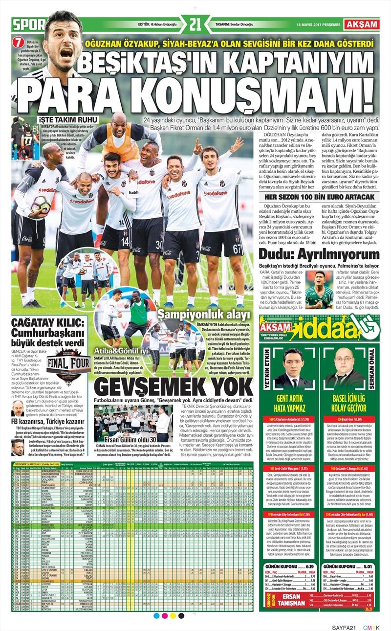 18 Mayıs 2017 | İşte gazetelerin Beşiktaş manşetleri - Görsel 2