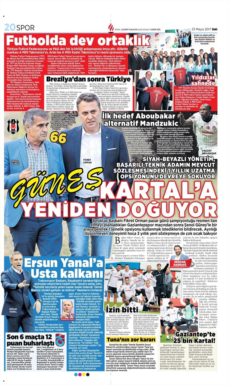 23 Mayıs 2017 | İşte gazetelerin Beşiktaş manşetleri - Görsel 5