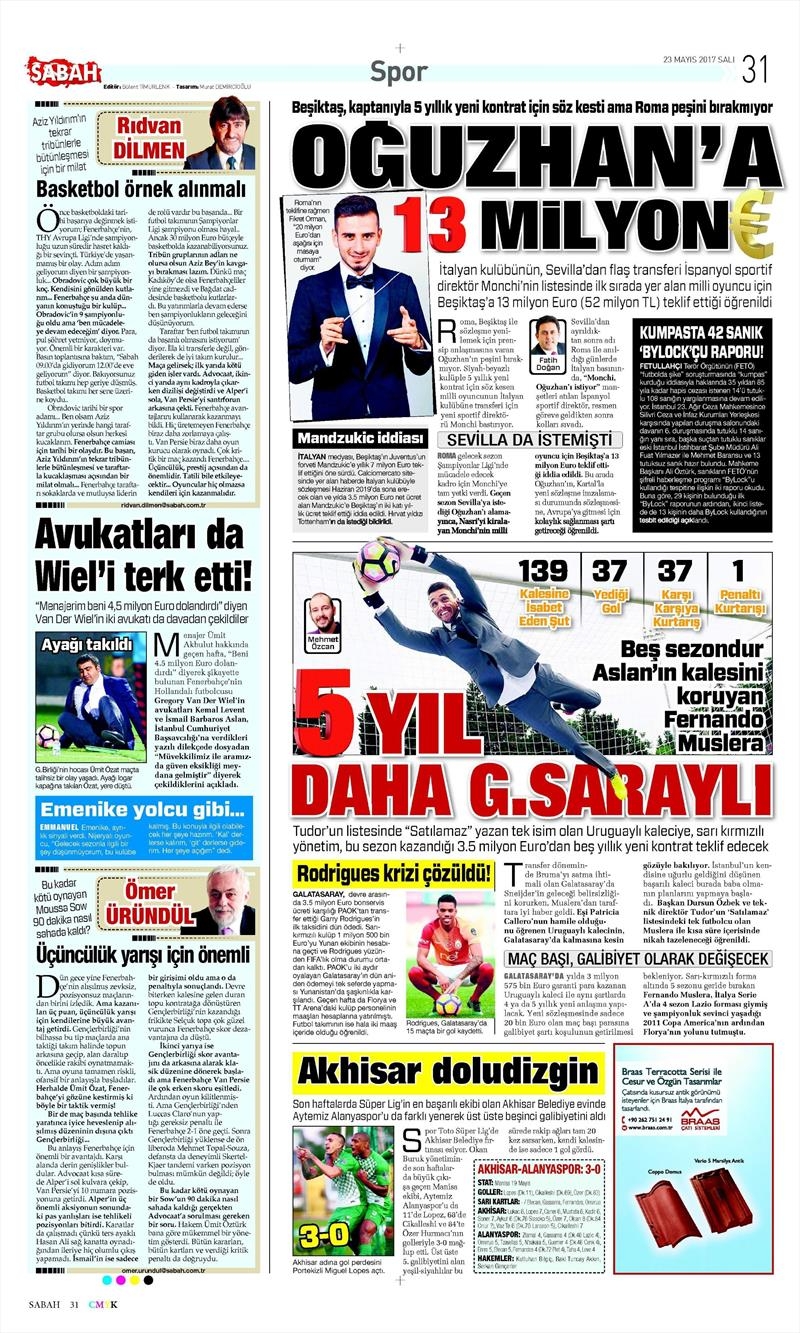 23 Mayıs 2017 | İşte gazetelerin Beşiktaş manşetleri - Görsel 6